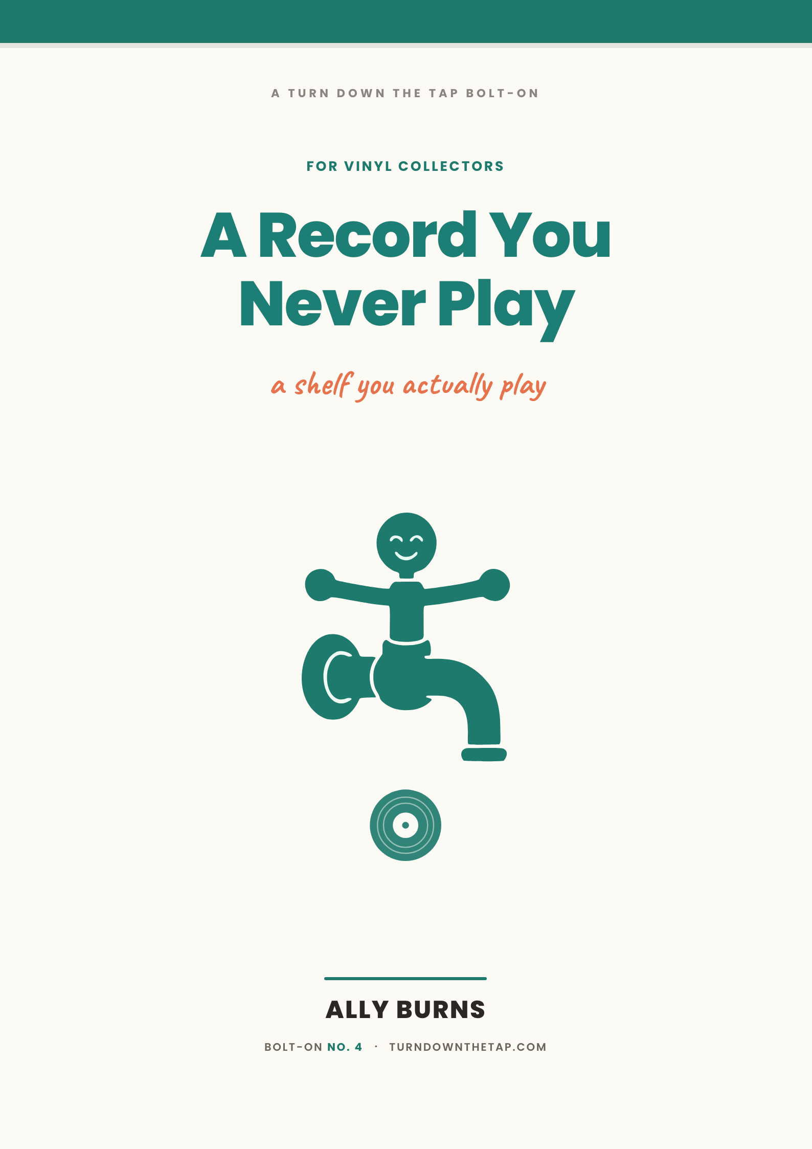 A Record You Never Play — the Vinyl bolt-on cover